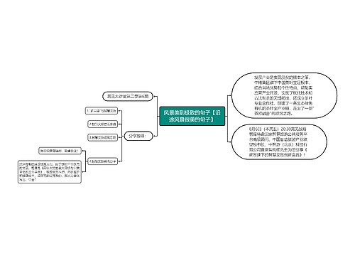 风景美到极致的句子【沿途风景很美的句子】