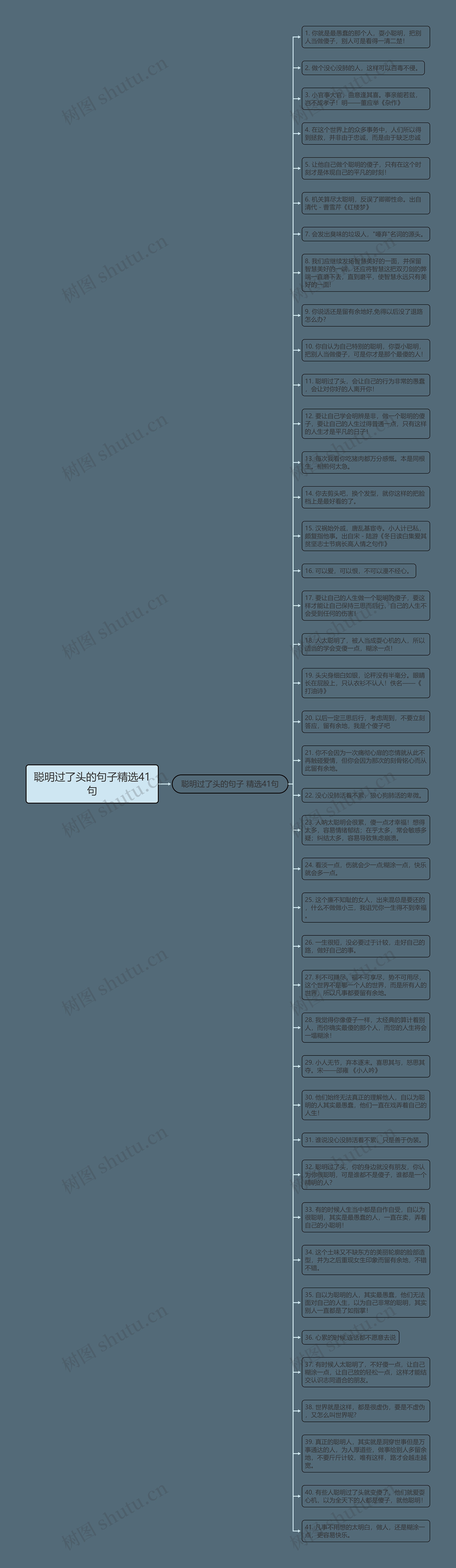 聪明过了头的句子精选41句思维导图