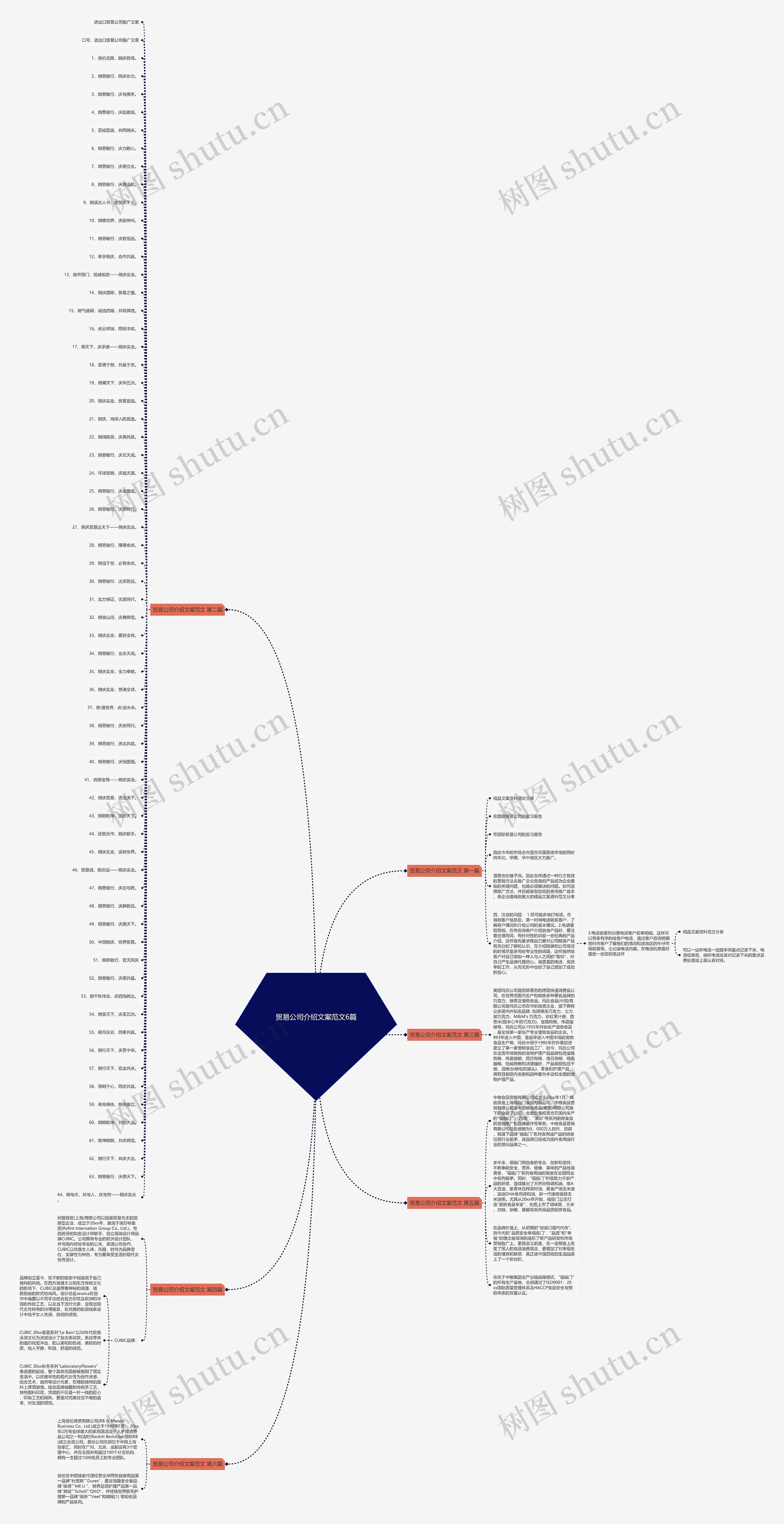 贸易公司介绍文案范文6篇思维导图