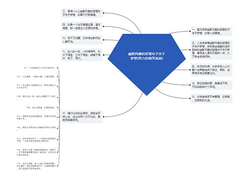 幽默风趣的哲理句子关于梦想(努力的搞笑说说)