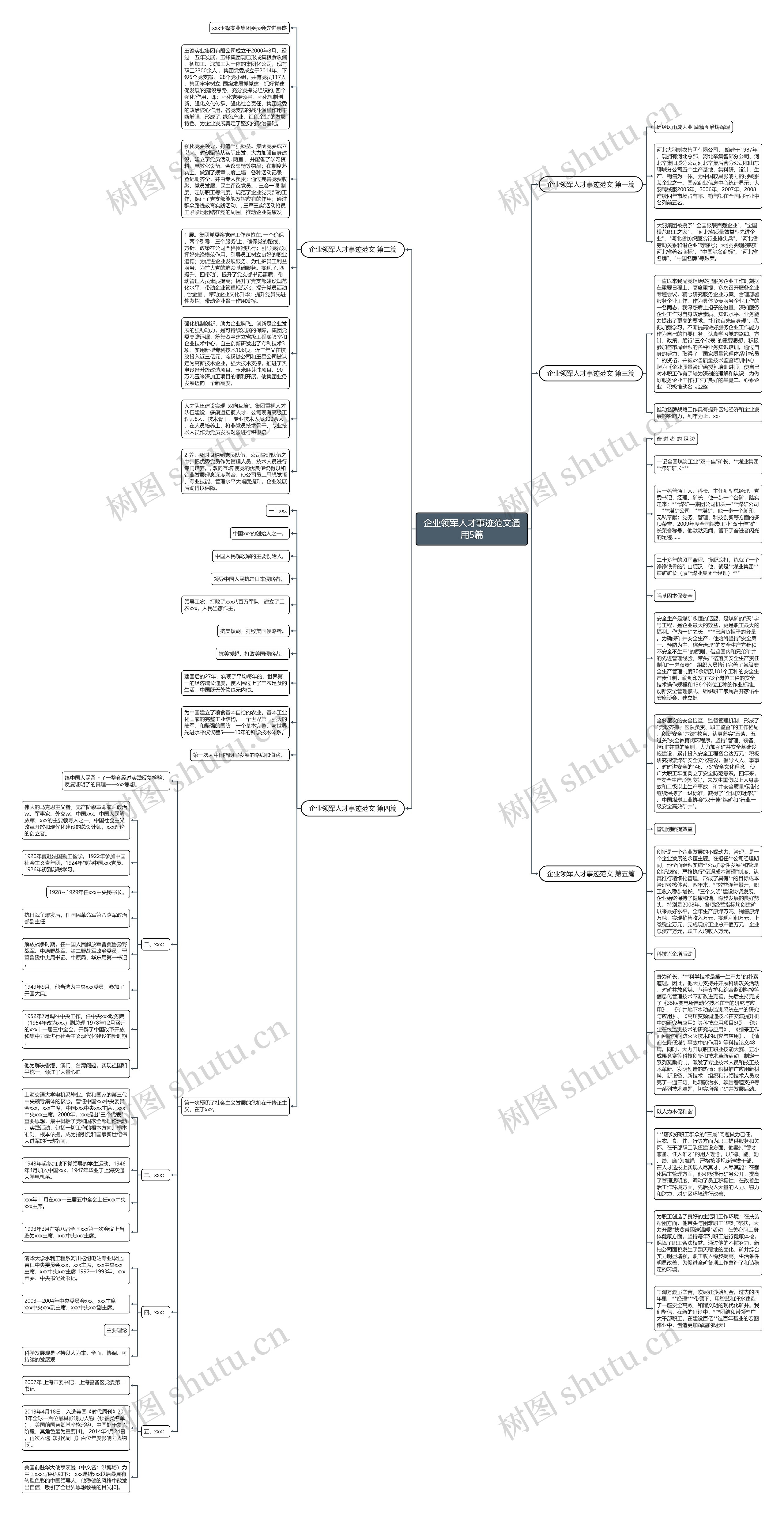 企业领军人才事迹范文通用5篇思维导图