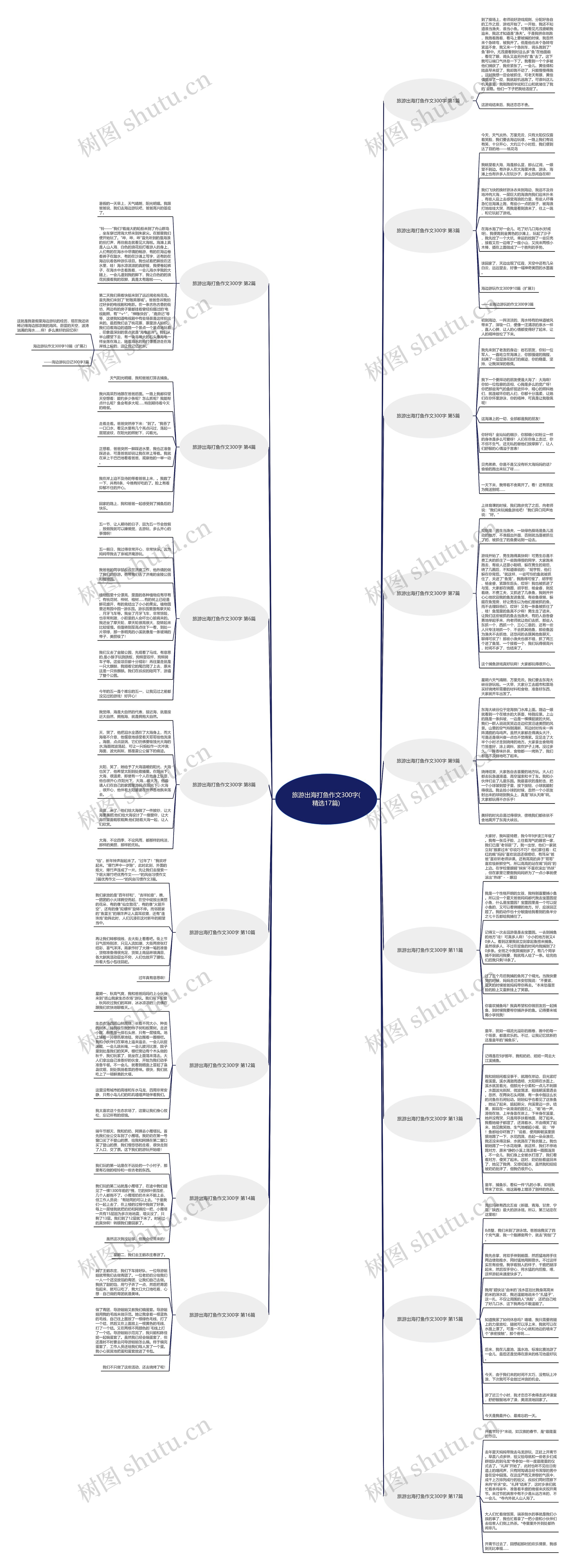 旅游出海打鱼作文300字(精选17篇)思维导图