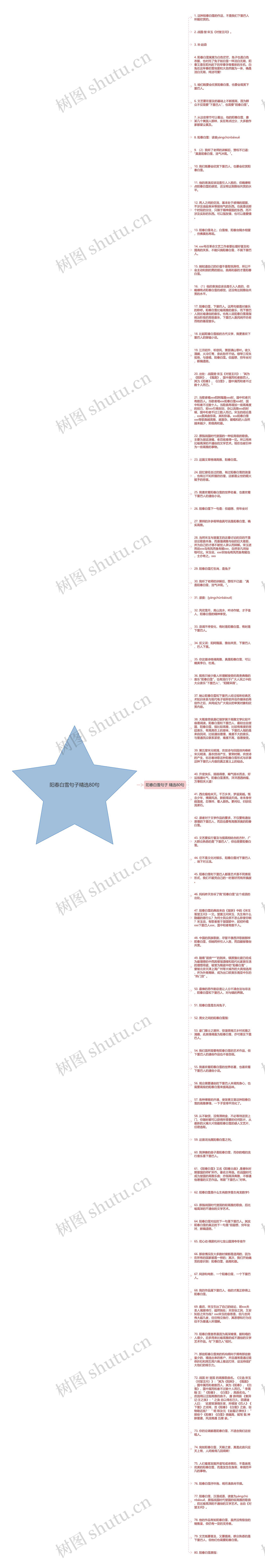 阳春白雪句子精选80句思维导图