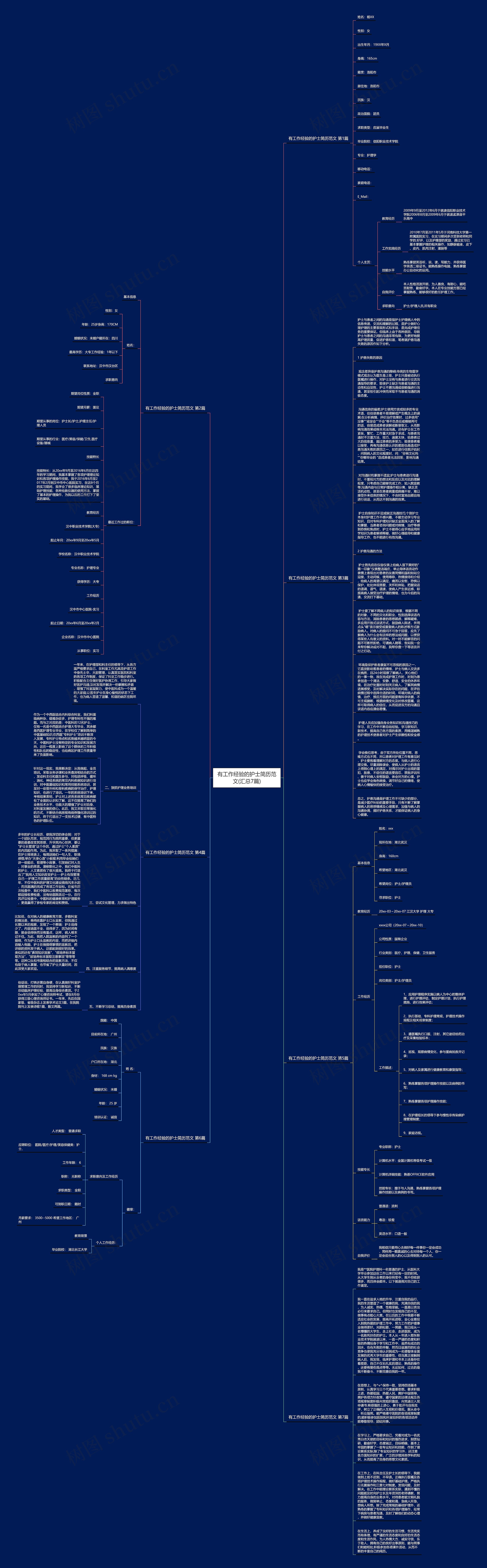 有工作经验的护士简历范文(汇总7篇)思维导图
