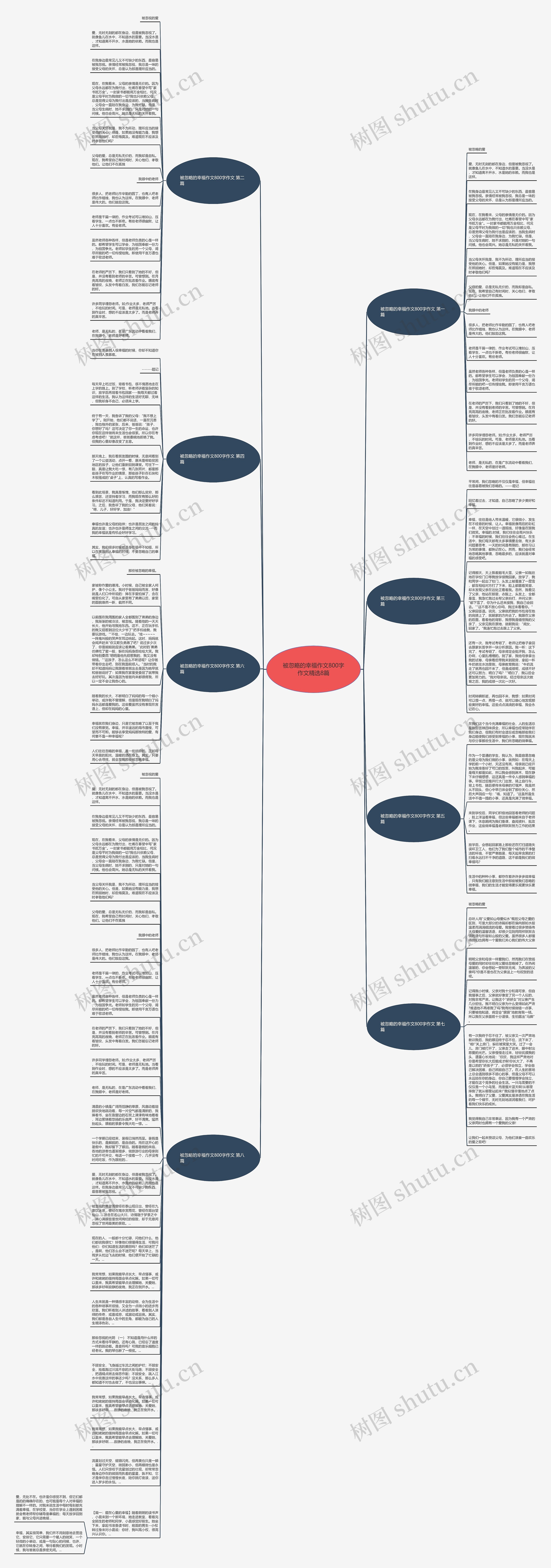 被忽略的幸福作文800字作文精选8篇思维导图