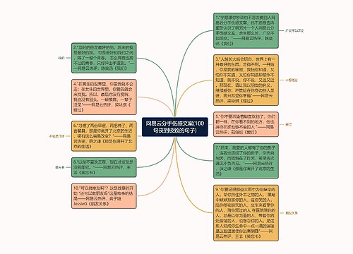 网易云分手伤感文案(100句丧到极致的句子)