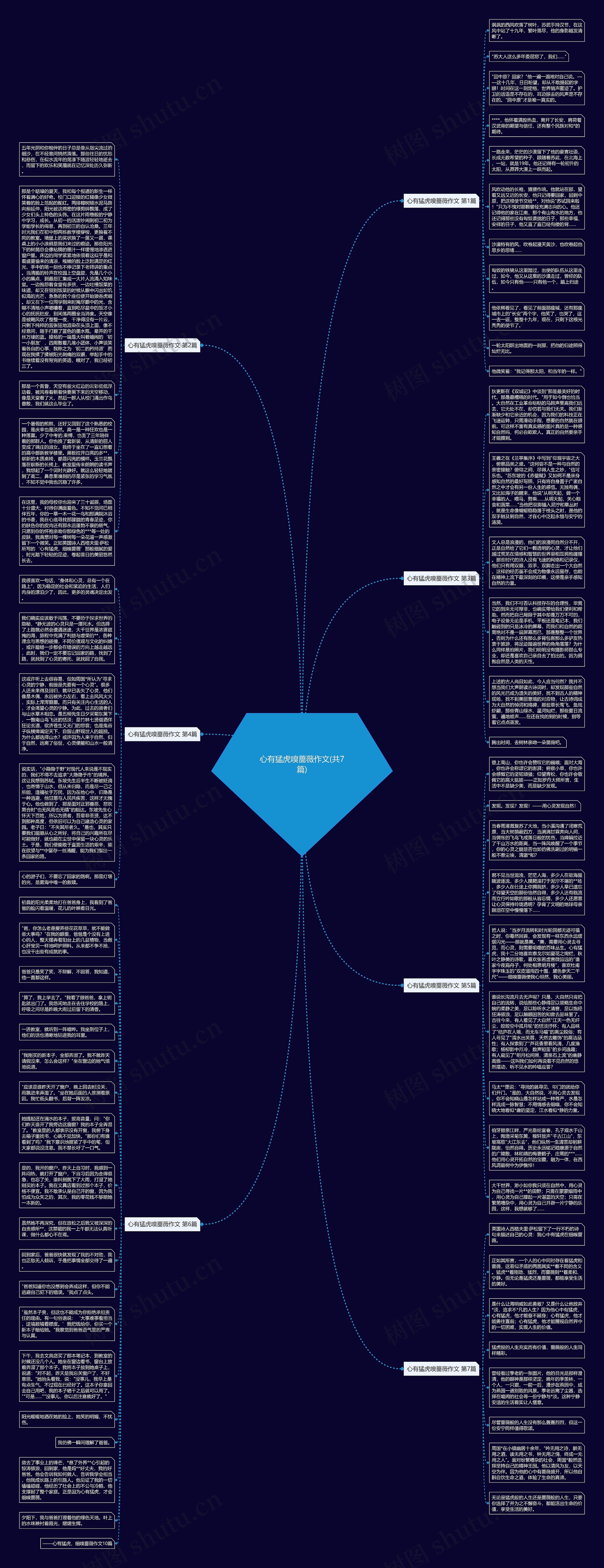 心有猛虎嗅蔷薇作文(共7篇)思维导图