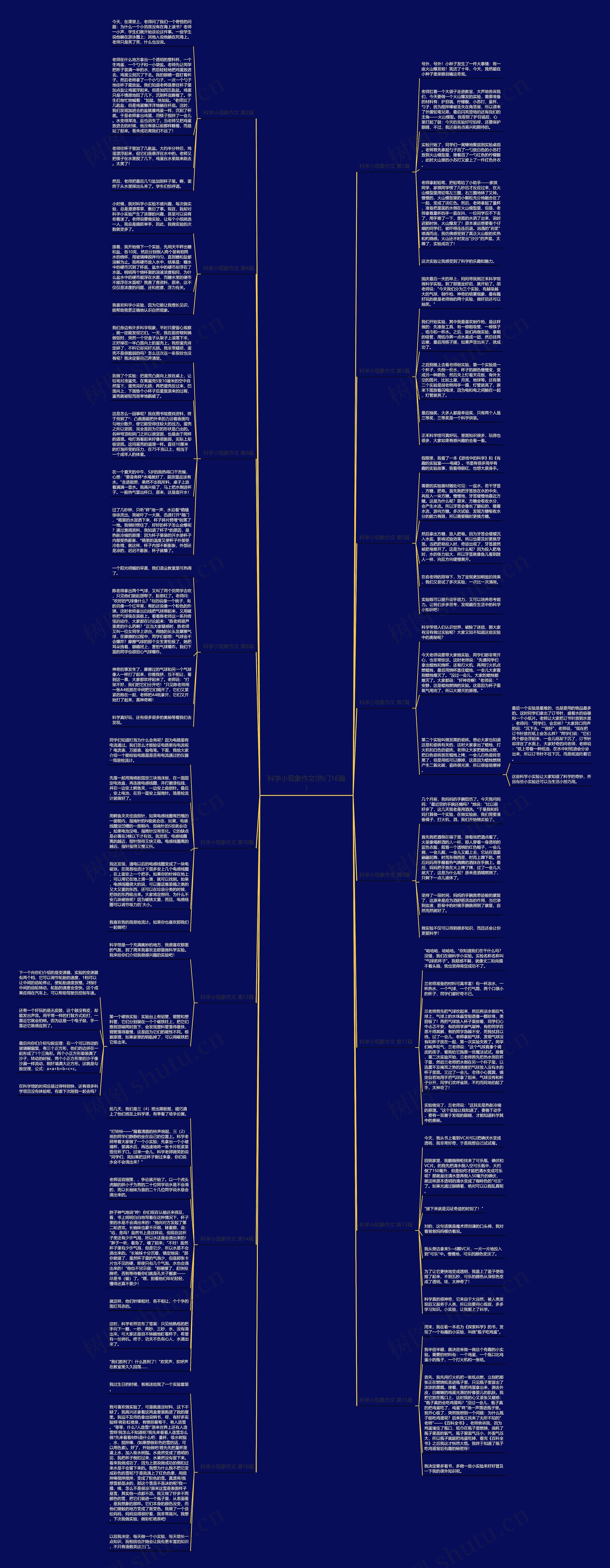 科学小现象作文(热门16篇)思维导图