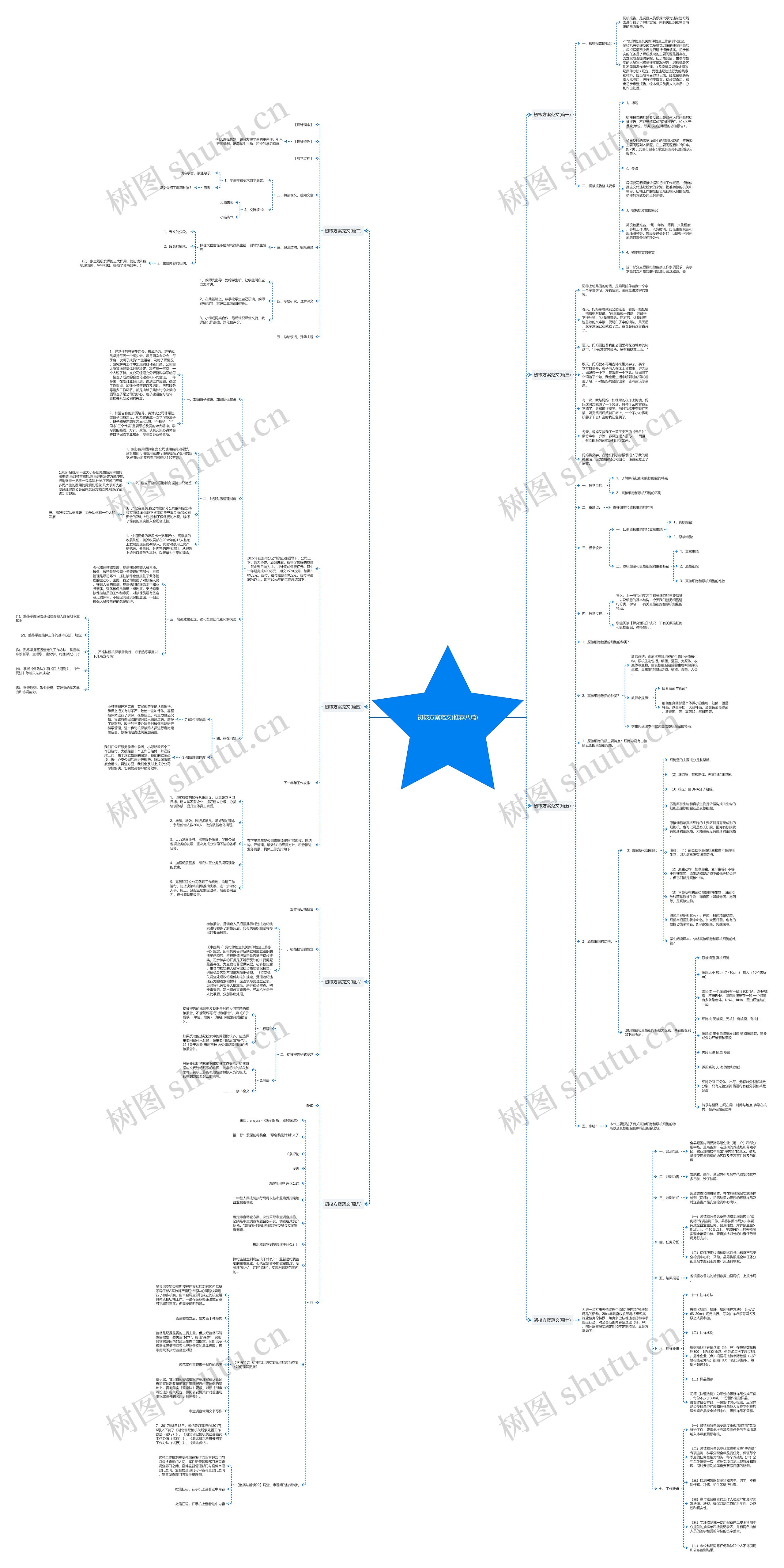初核方案范文(推荐八篇)思维导图