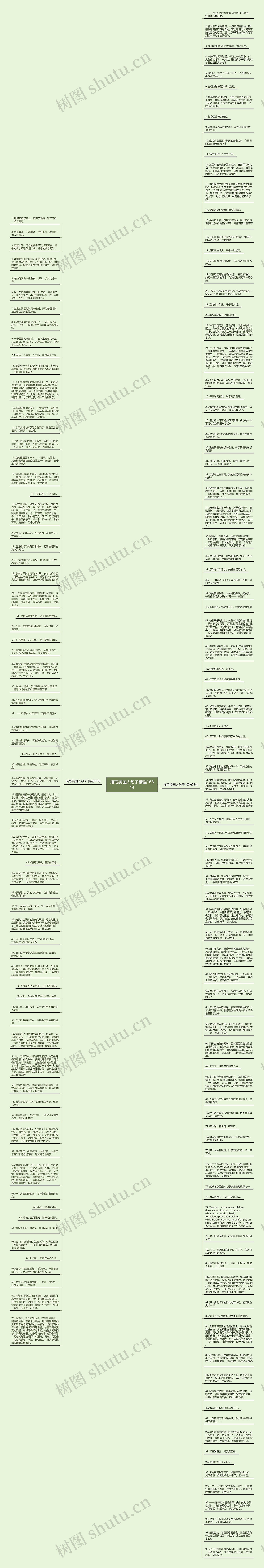 描写美国人句子精选168句思维导图