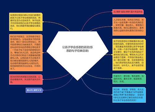 让孩子学会感恩的说说(感恩的句子经典语录) 让孩子学会感恩的说说(感恩的句子经典语录)