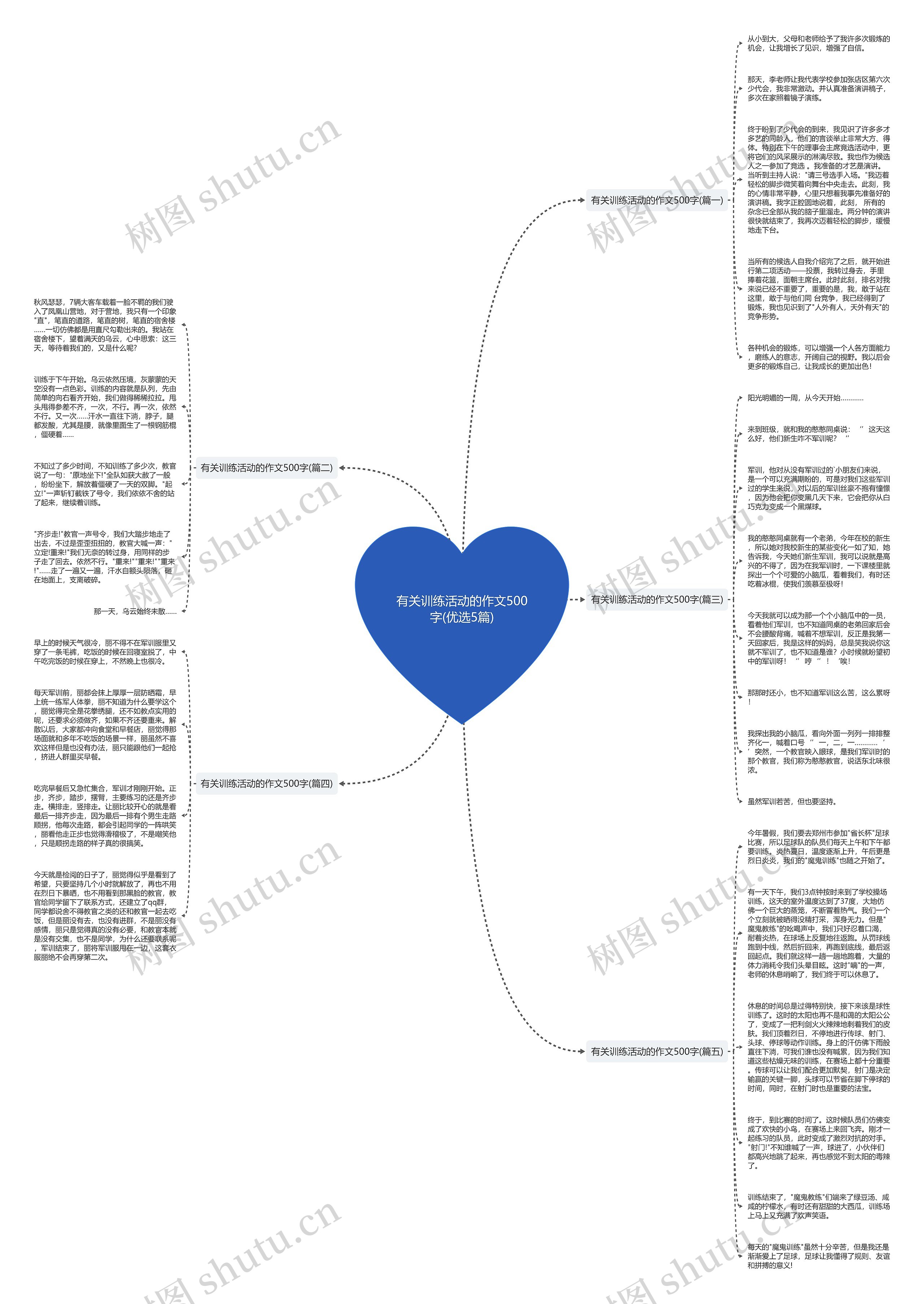 有关训练活动的作文500字(优选5篇)思维导图