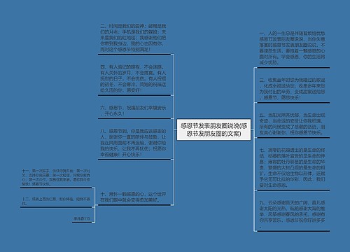 感恩节发表朋友圈说说(感恩节发朋友圈的文案)