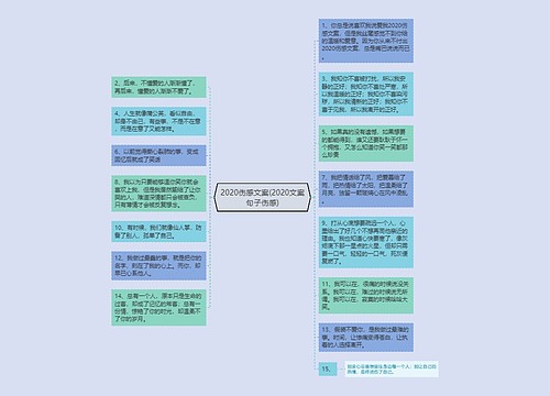 2020伤感文案(2020文案句子伤感)