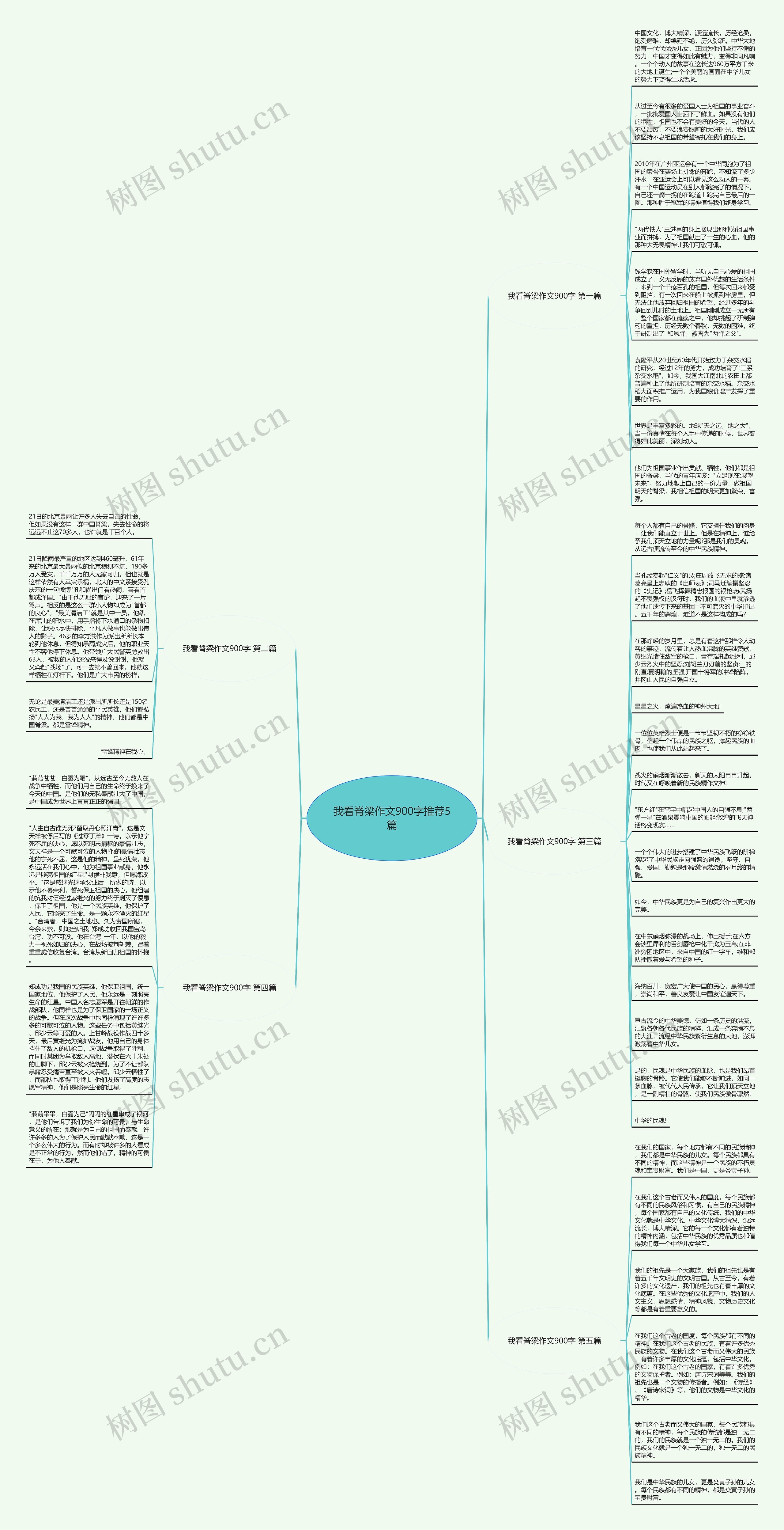 我看脊梁作文900字推荐5篇思维导图高清图 我看脊梁作文900字推荐5篇思维导图
