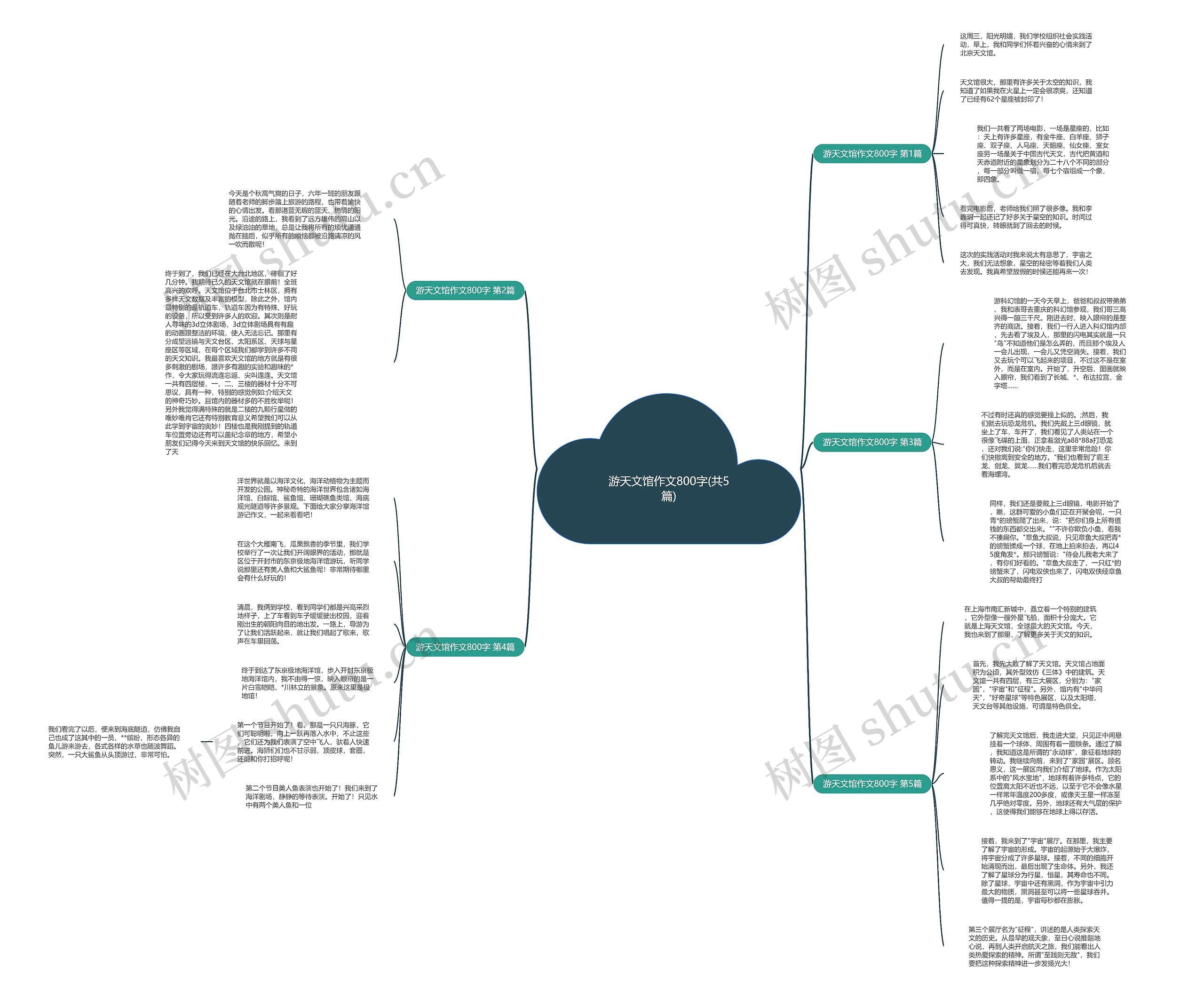 游天文馆作文800字(共5篇)