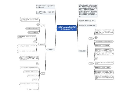 韩语短句唯美句子(韩语哲理短句优美句子)