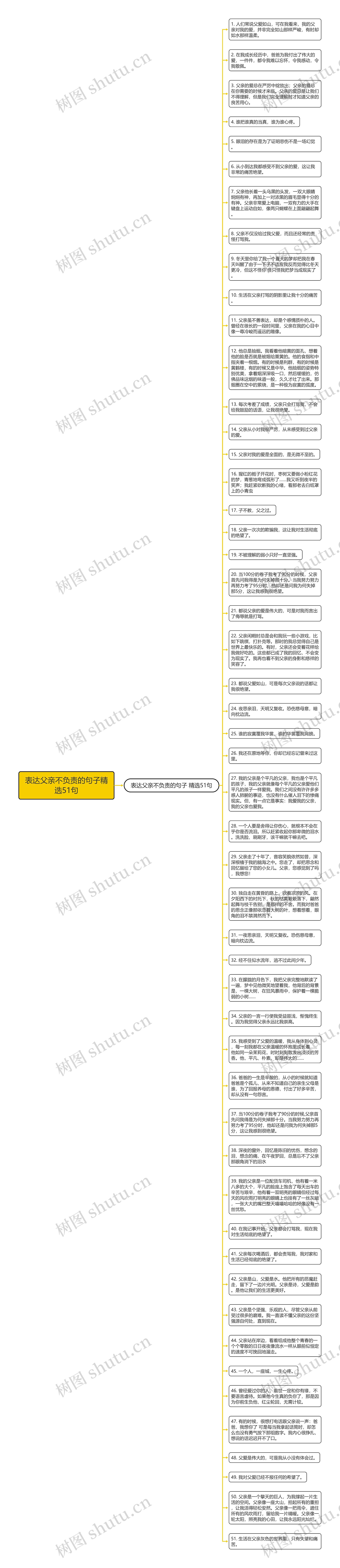 表达父亲不负责的句子精选51句思维导图