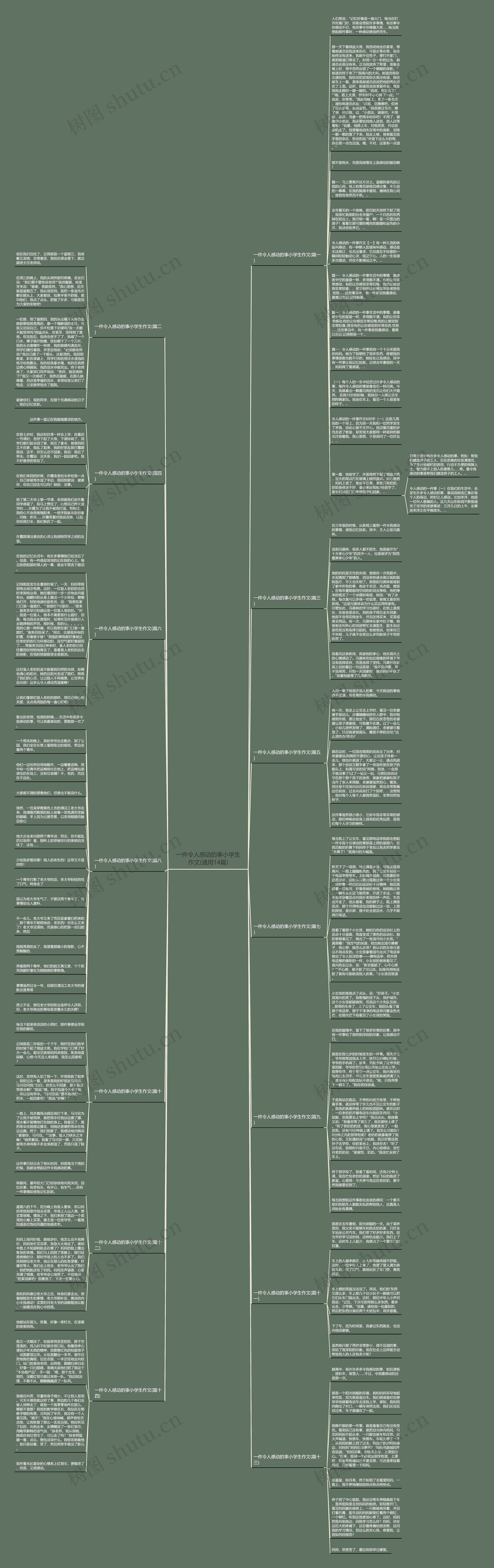 一件令人感动的事小学生作文(通用14篇)思维导图