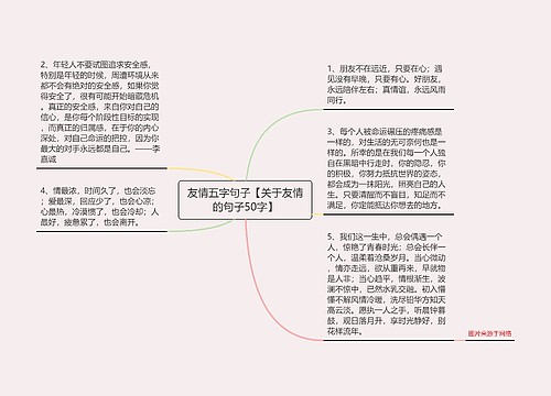 友情五字句子【关于友情的句子50字】