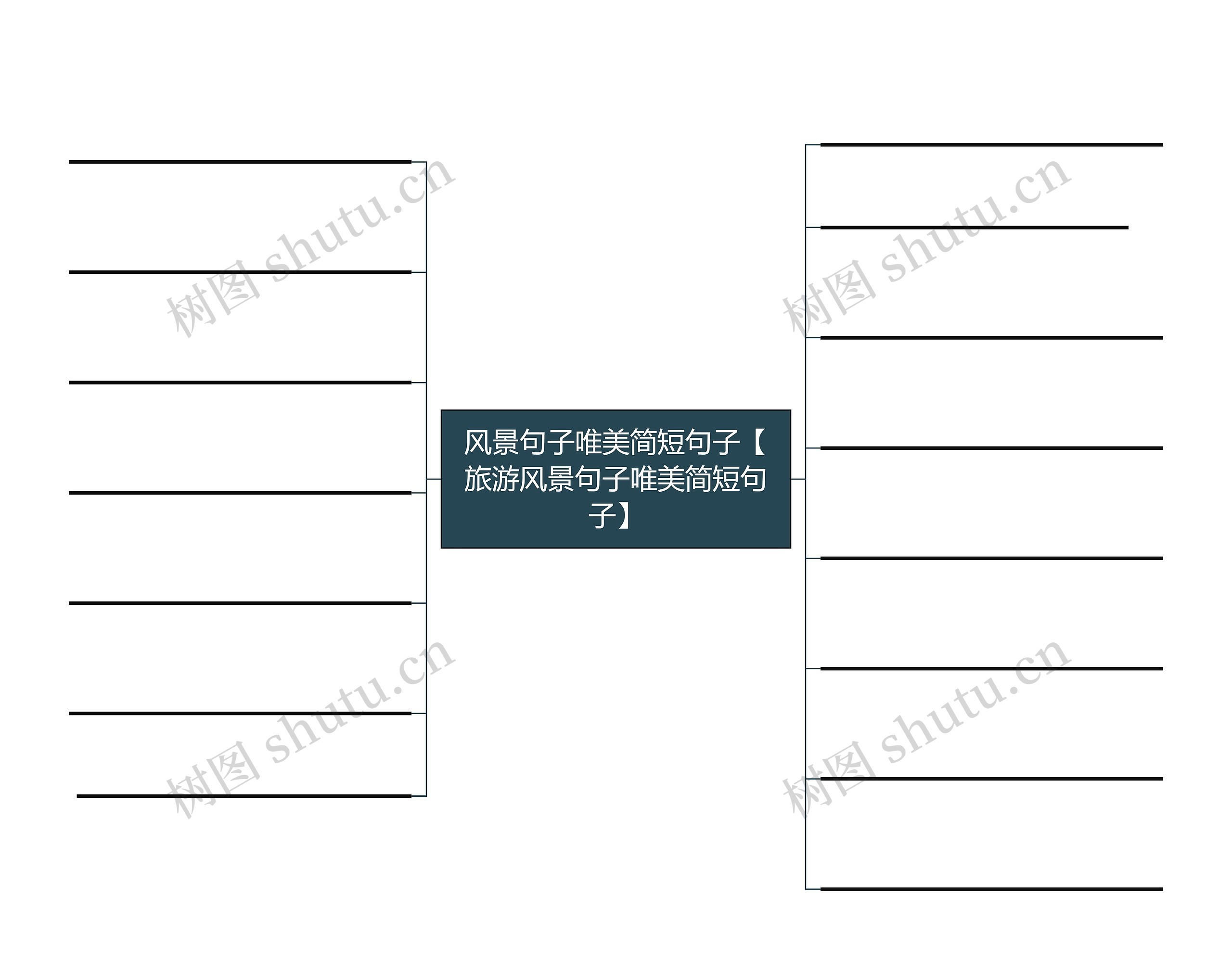 风景句子唯美简短句子【旅游风景句子唯美简短句子】思维导图