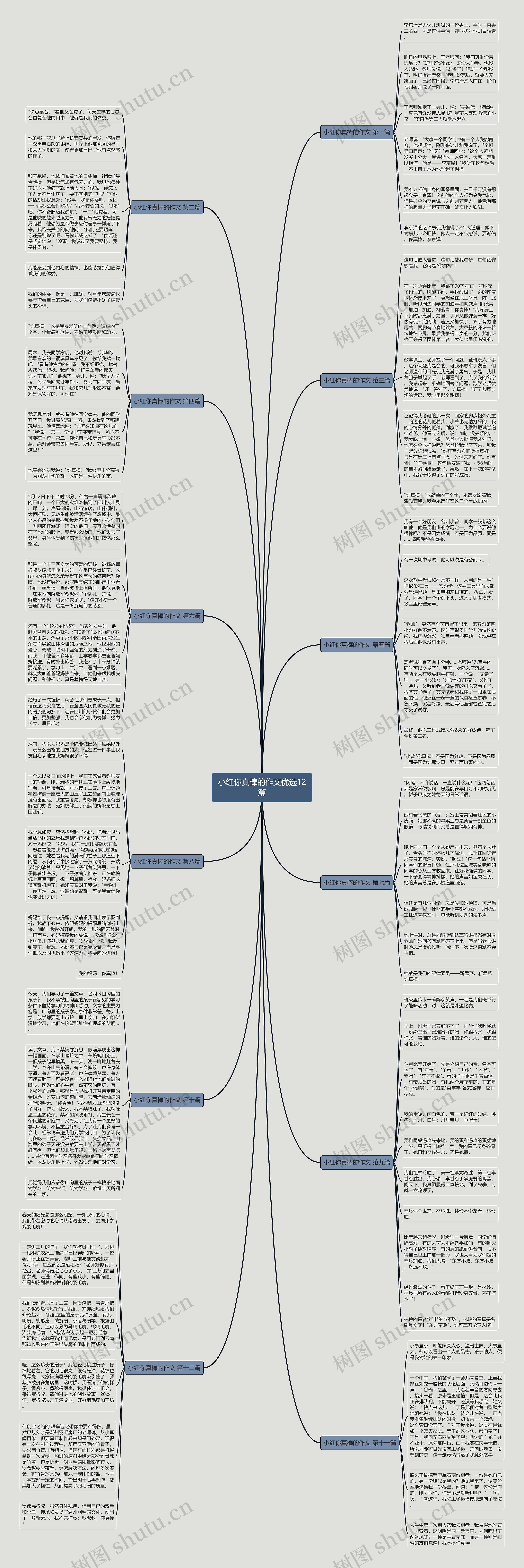 小红你真棒的作文优选12篇思维导图