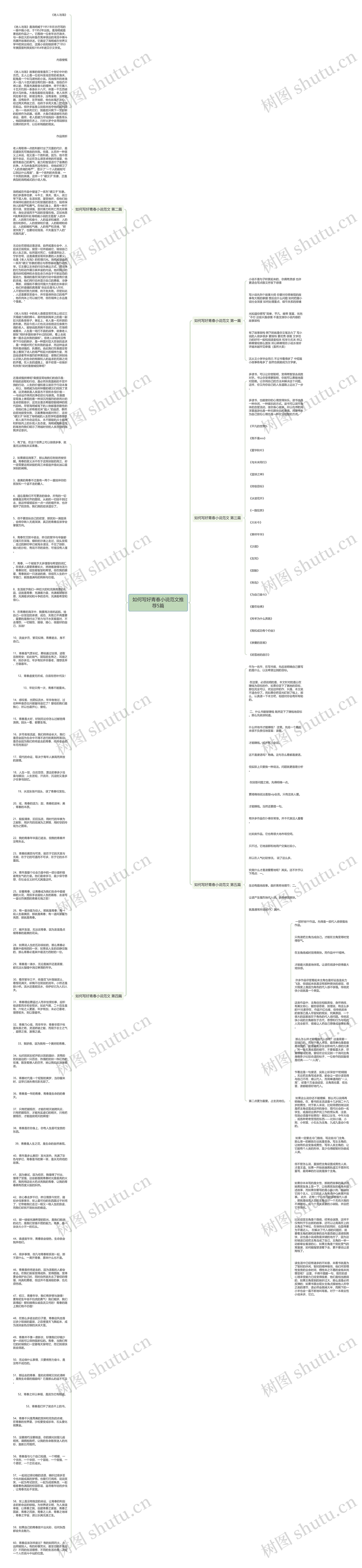 如何写好青春小说范文推荐5篇思维导图