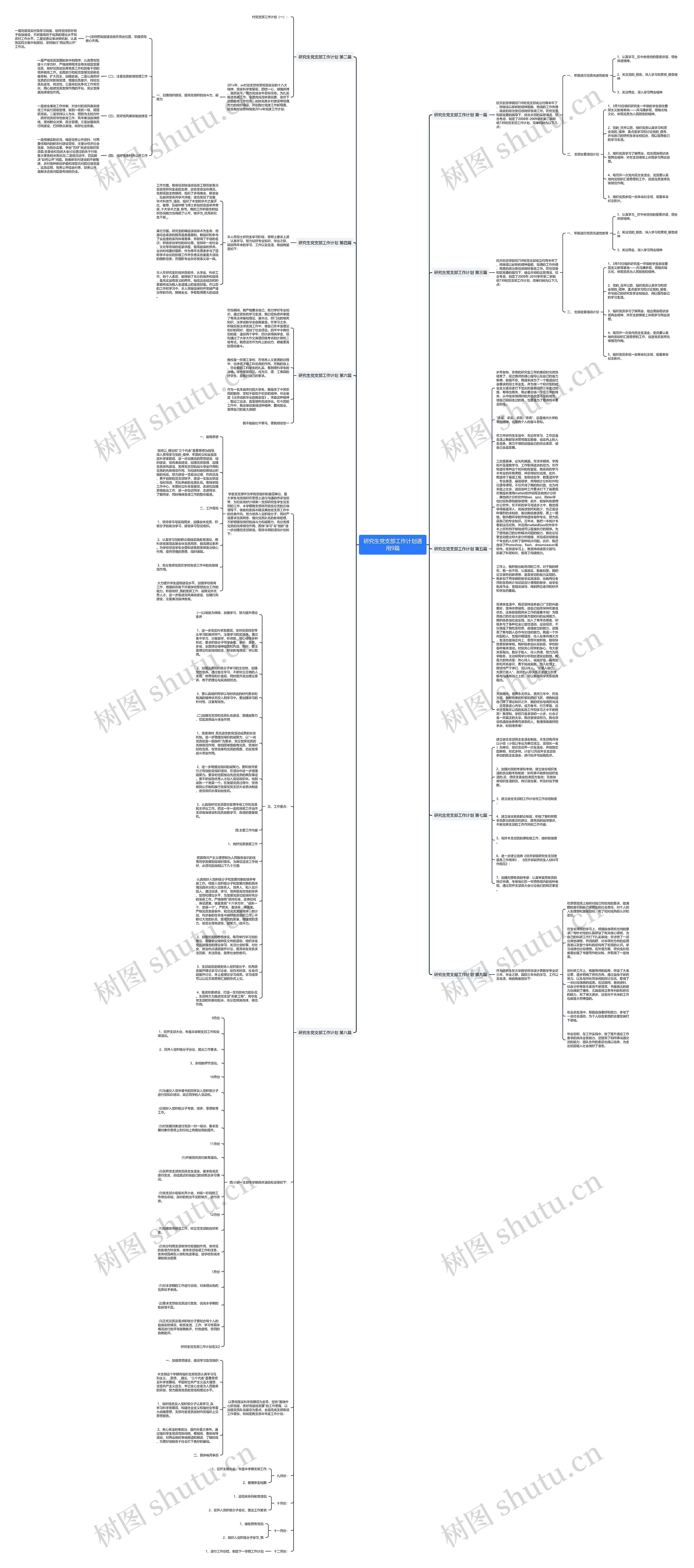 研究生党支部工作计划通用9篇思维导图