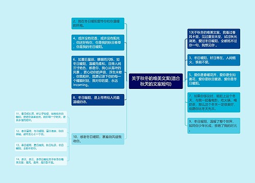 关于秋冬的唯美文案(适合秋天的文案短句)