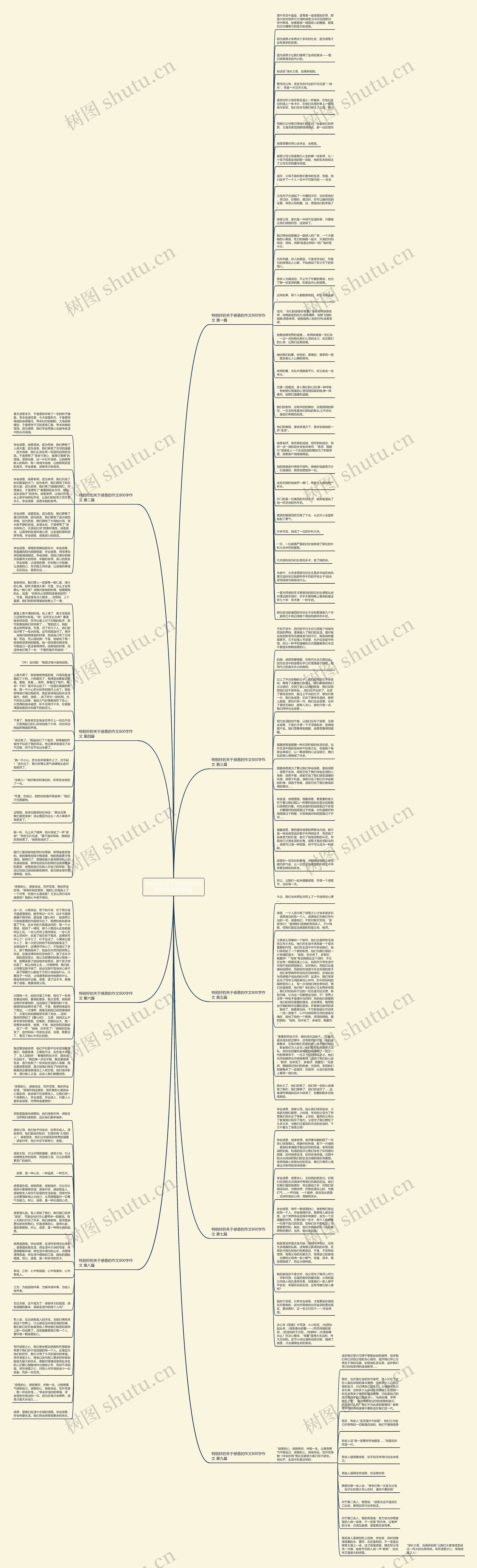 特别好的关于感恩的作文800字作文推荐9篇思维导图