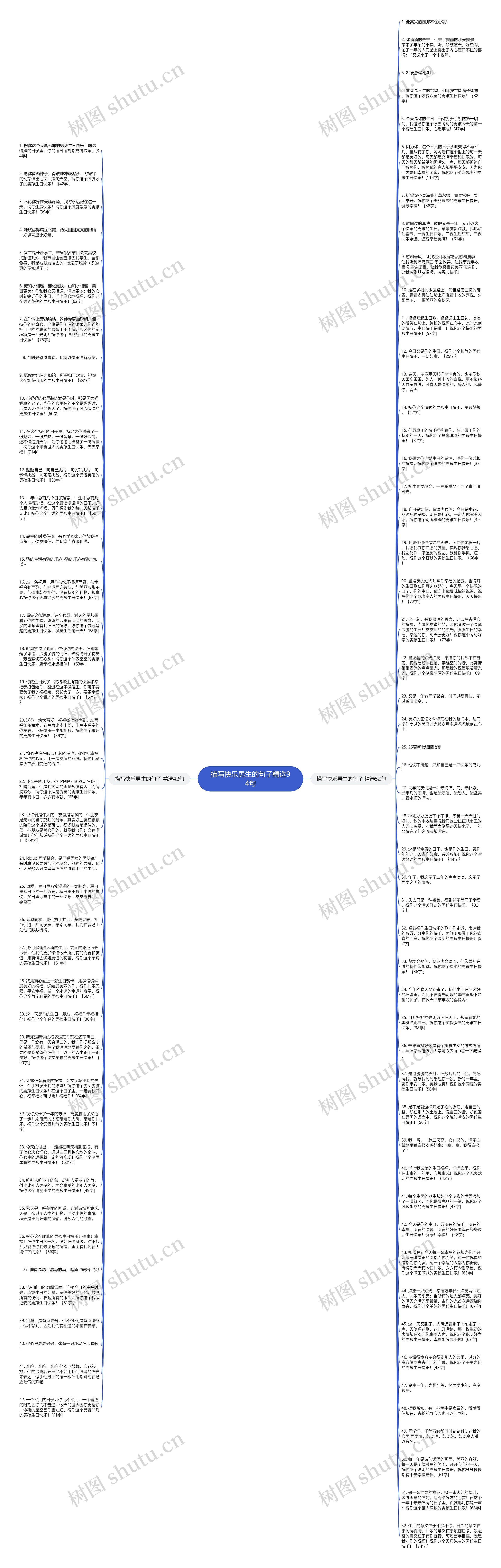 描写快乐男生的句子精选94句思维导图