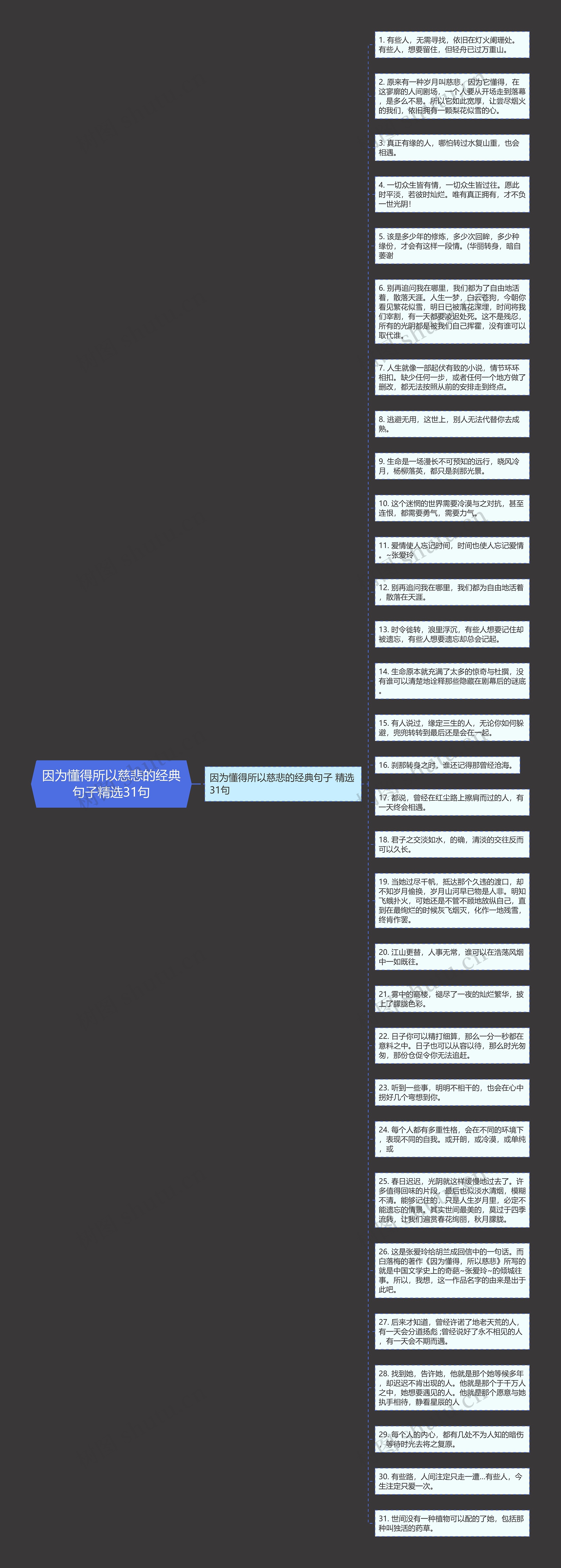 因为懂得所以慈悲的经典句子精选31句思维导图