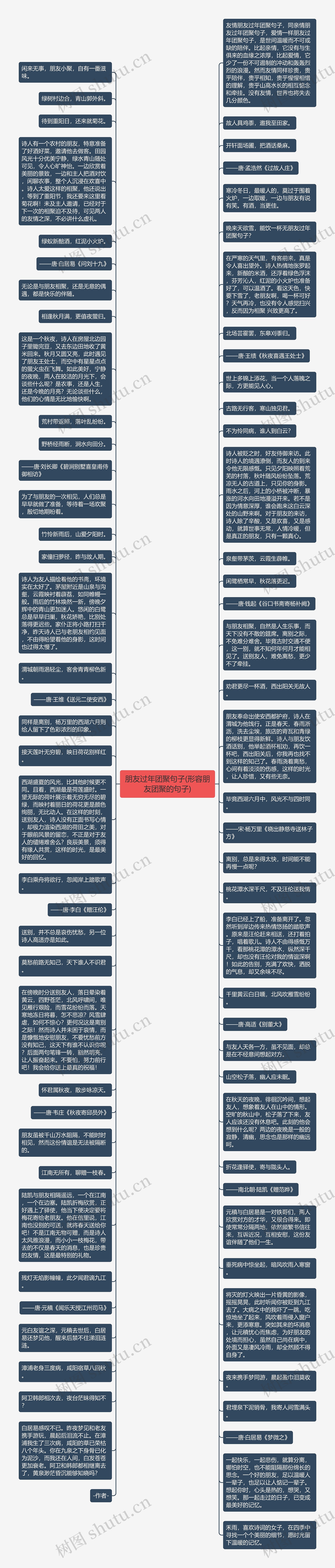 朋友过年团聚句子(形容朋友团聚的句子)思维导图