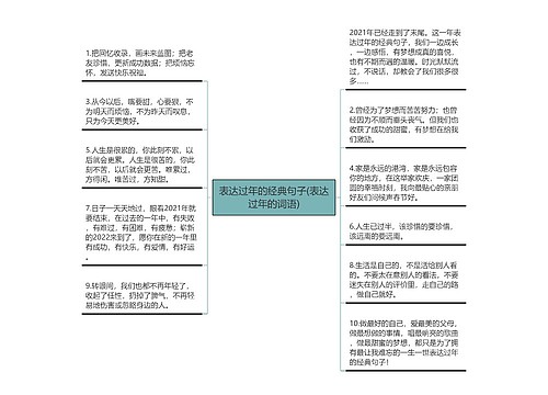 表达过年的经典句子(表达过年的词语)