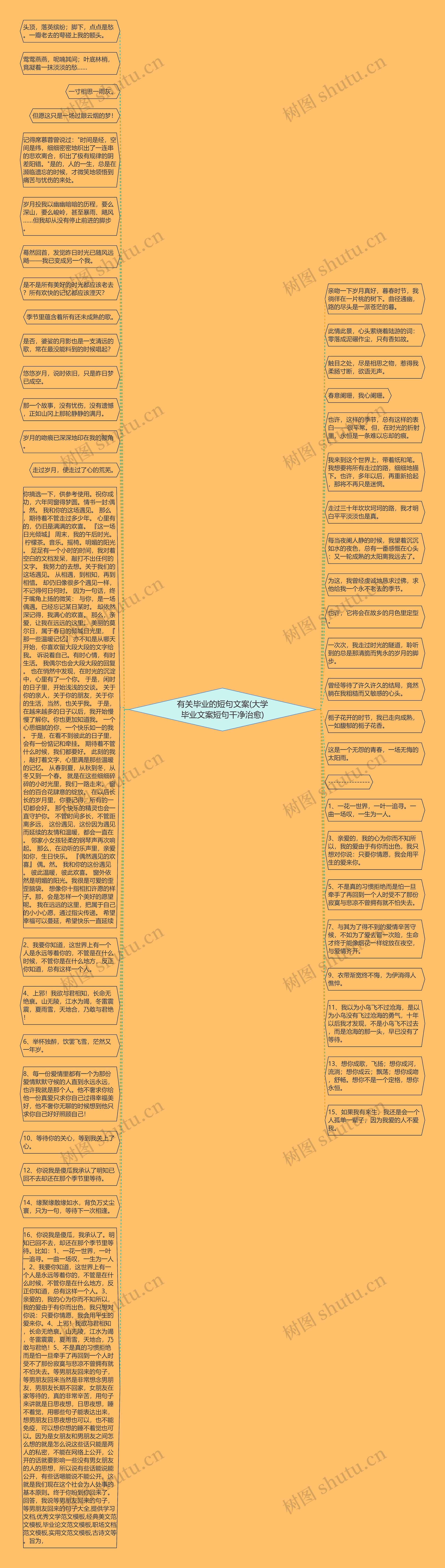 有关毕业的短句文案(大学毕业文案短句干净治愈)思维导图