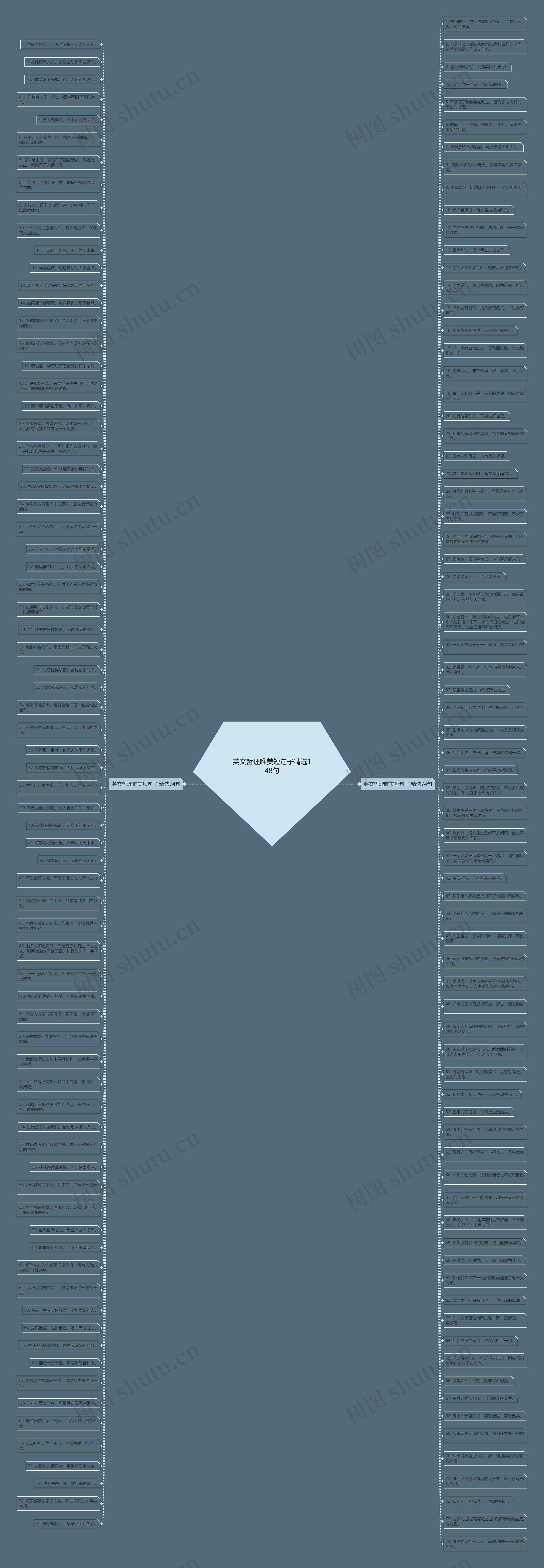 英文哲理唯美短句子精选148句思维导图