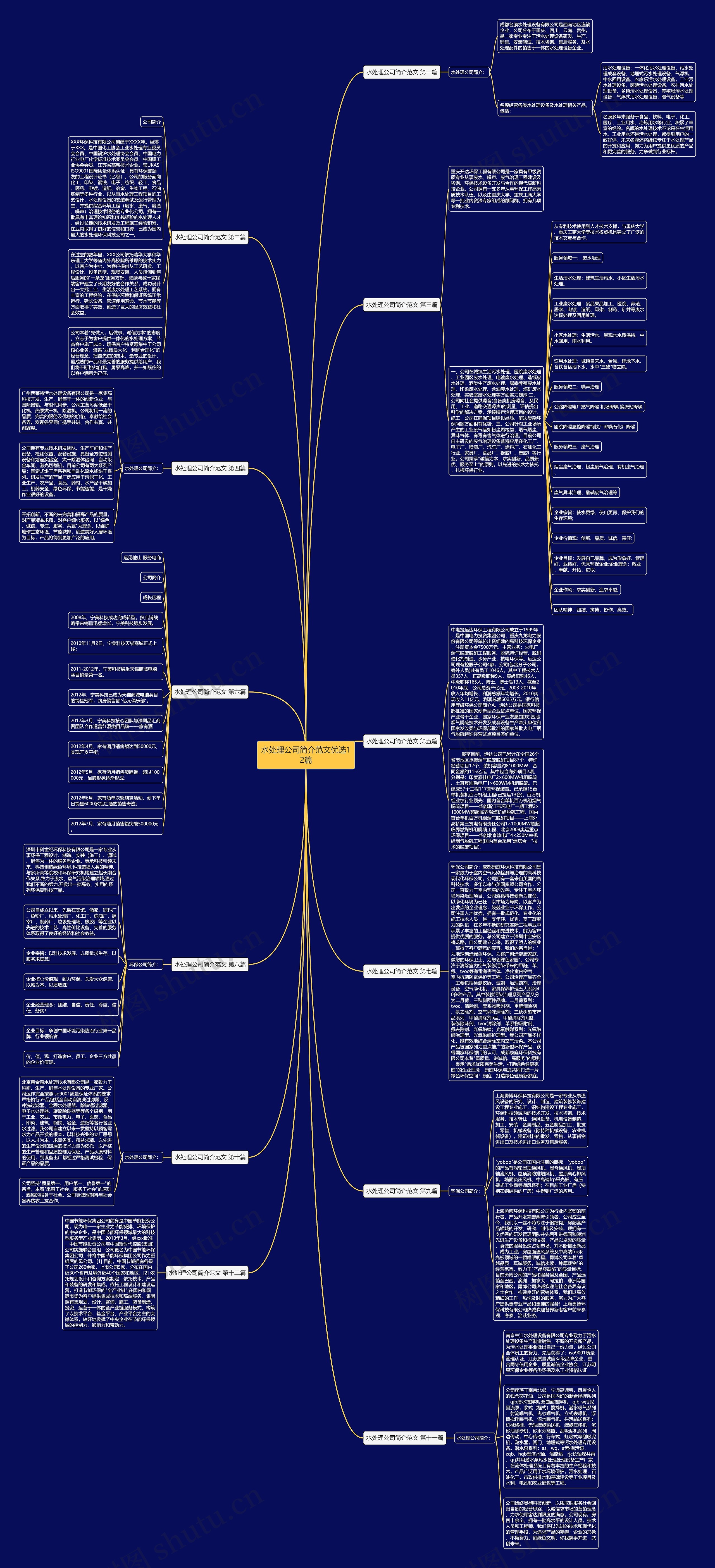 水处理公司简介范文优选12篇