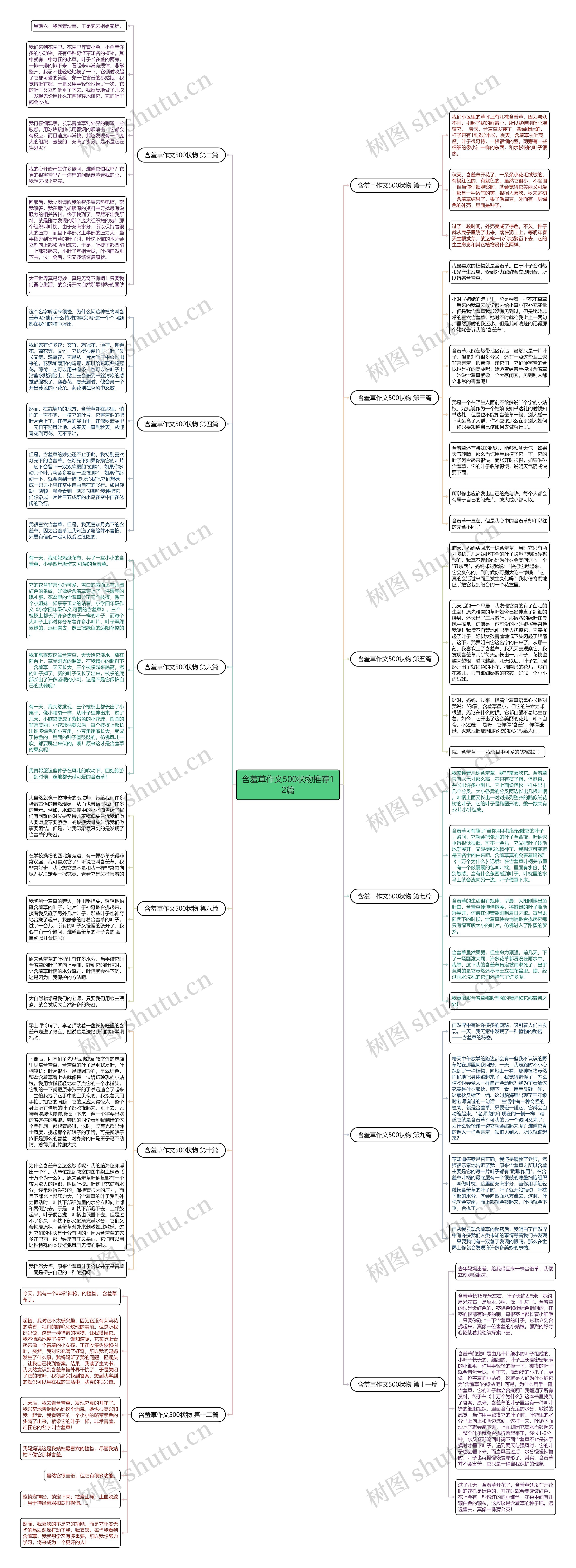 含羞草作文500状物推荐12篇 含羞草作文500状物推荐12篇