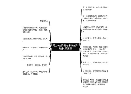 马上快过年的句子(快过年说说心情短语)