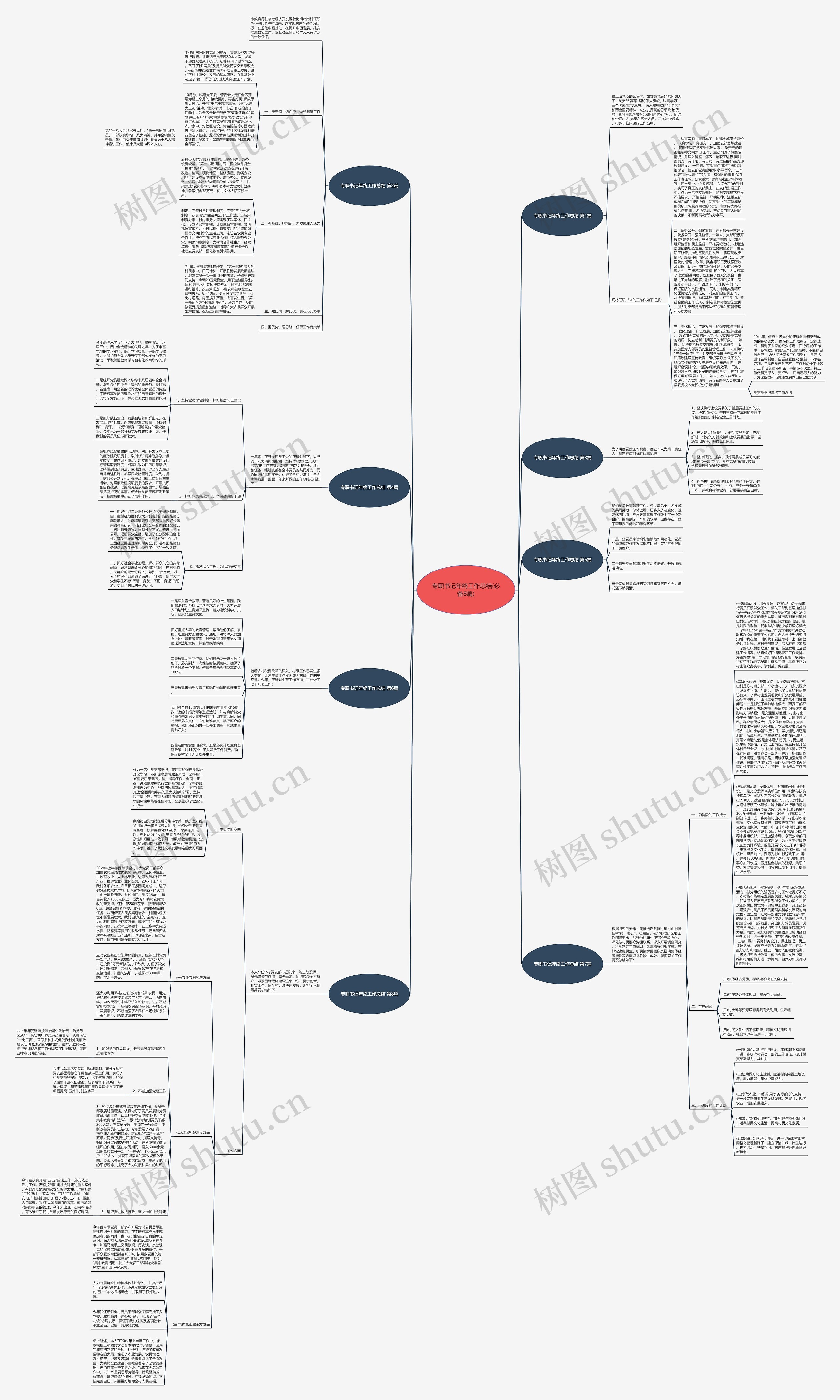 专职书记年终工作总结(必备8篇)思维导图