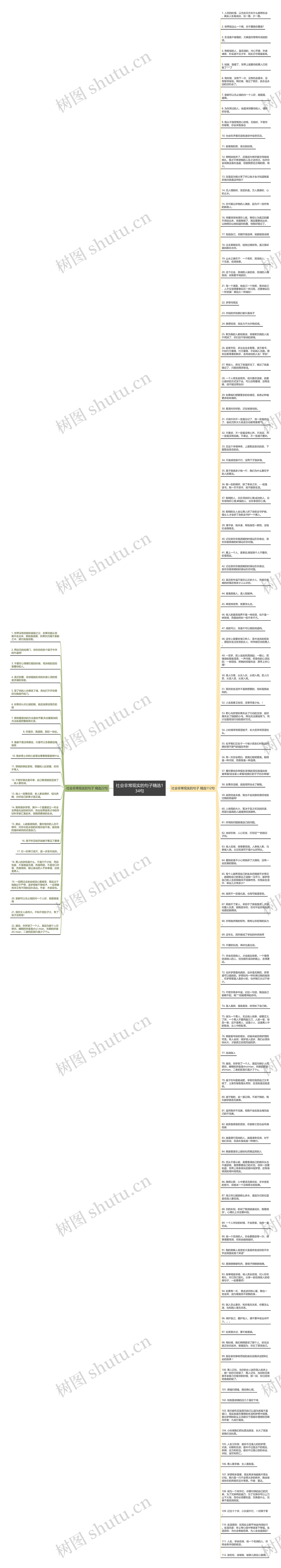 社会非常现实的句子精选134句思维导图