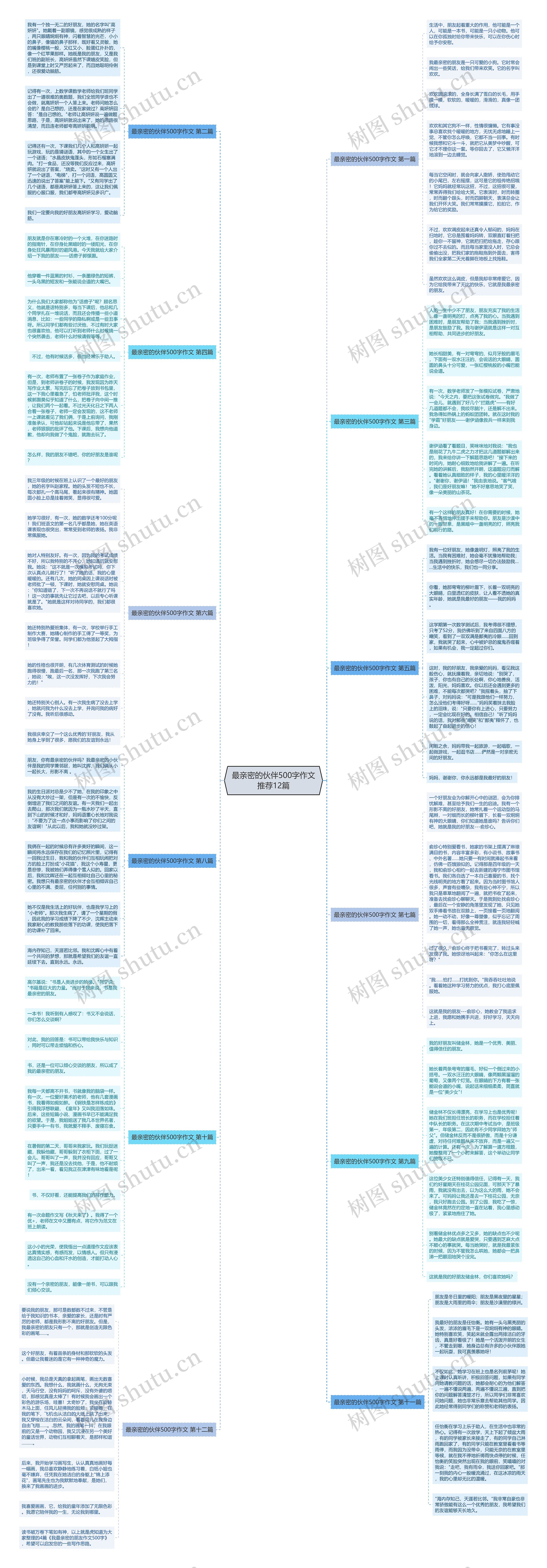 最亲密的伙伴500字作文推荐12篇思维导图