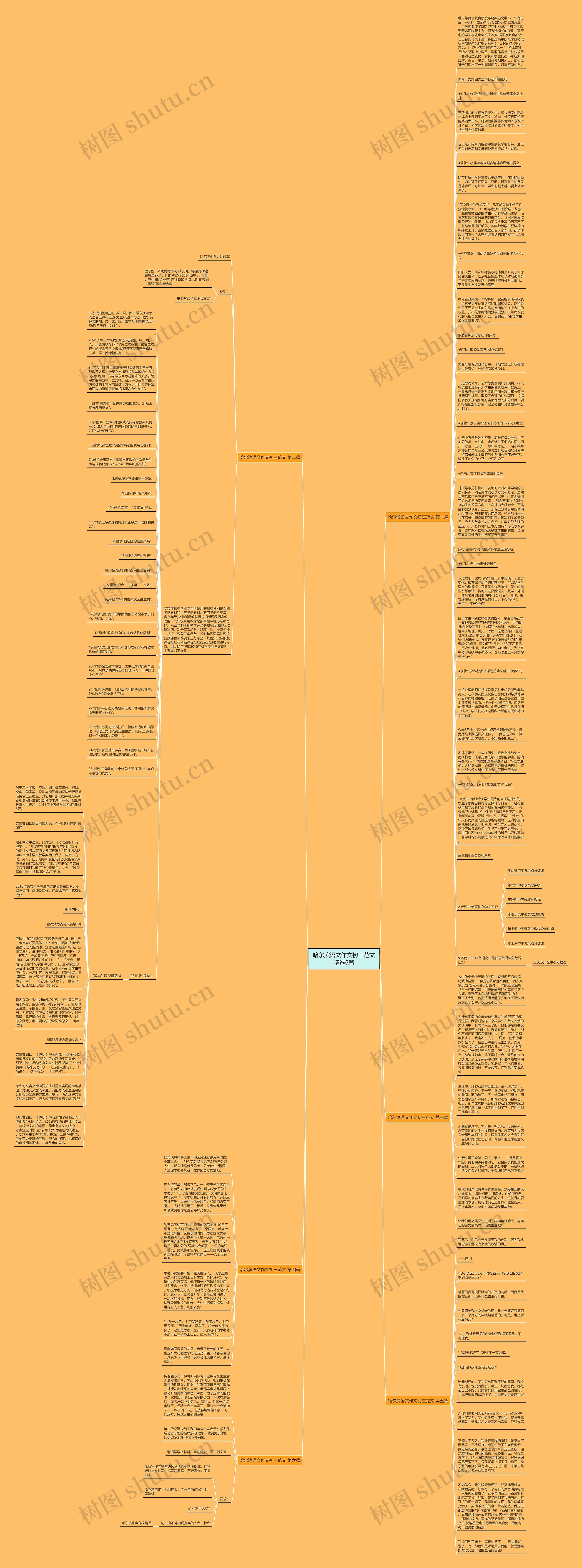 哈尔滨语文作文初三范文精选6篇思维导图