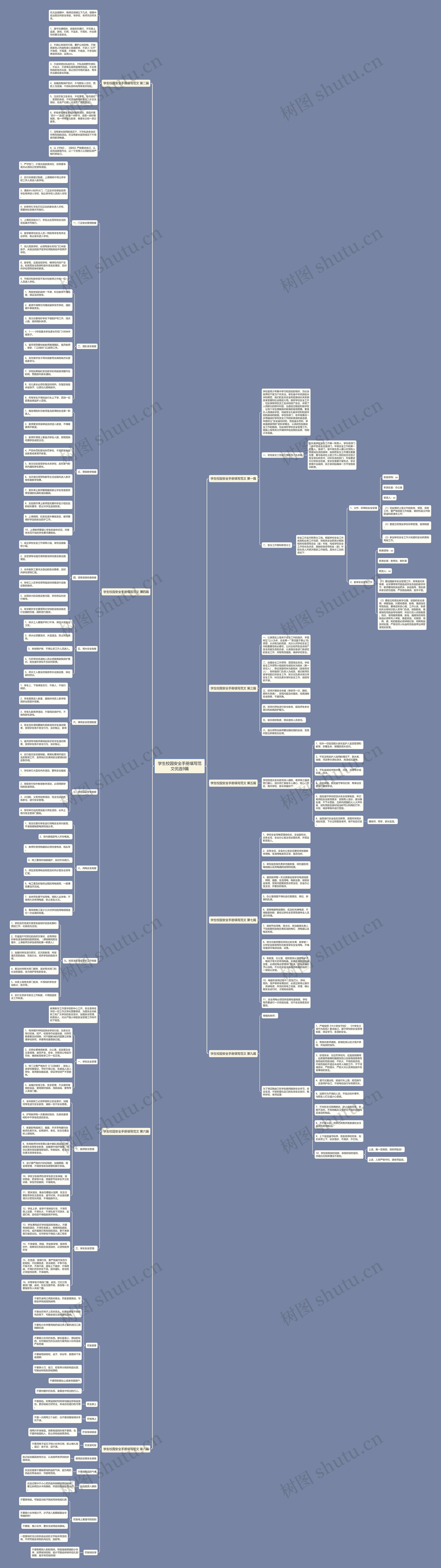 学生校园安全手册填写范文优选9篇思维导图