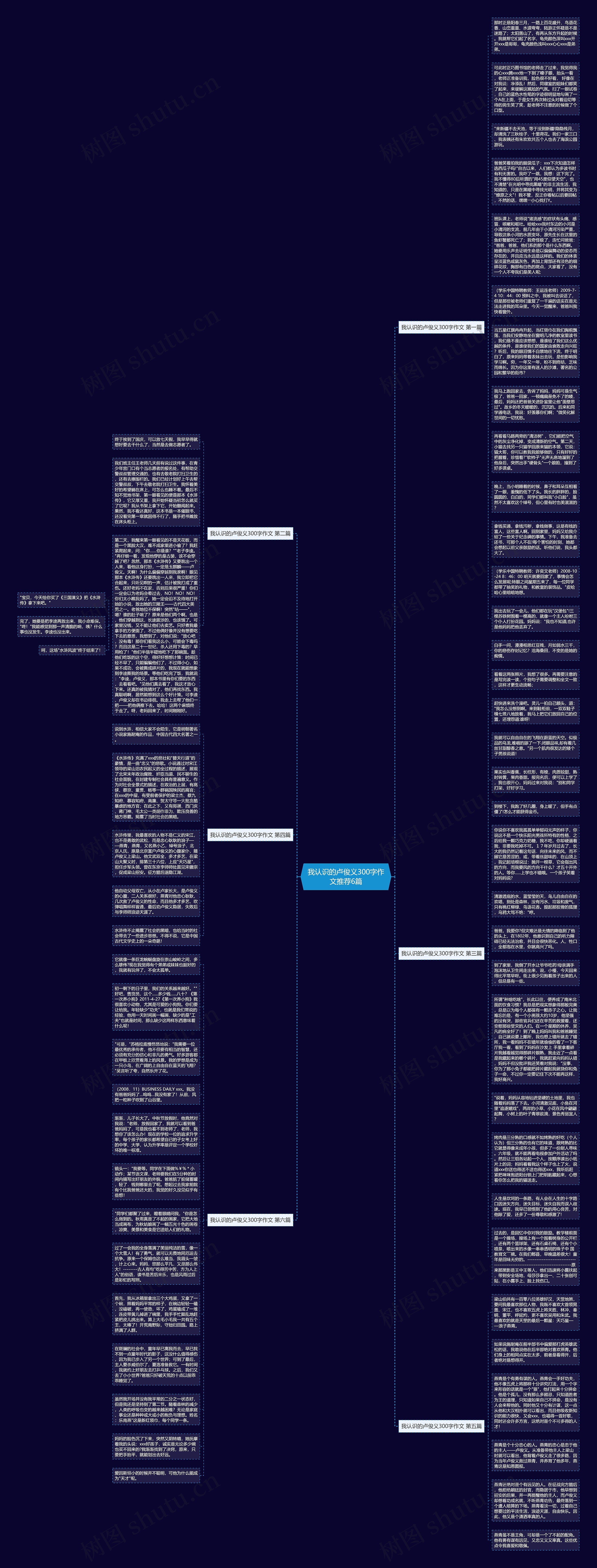 我认识的卢俊义300字作文推荐6篇思维导图