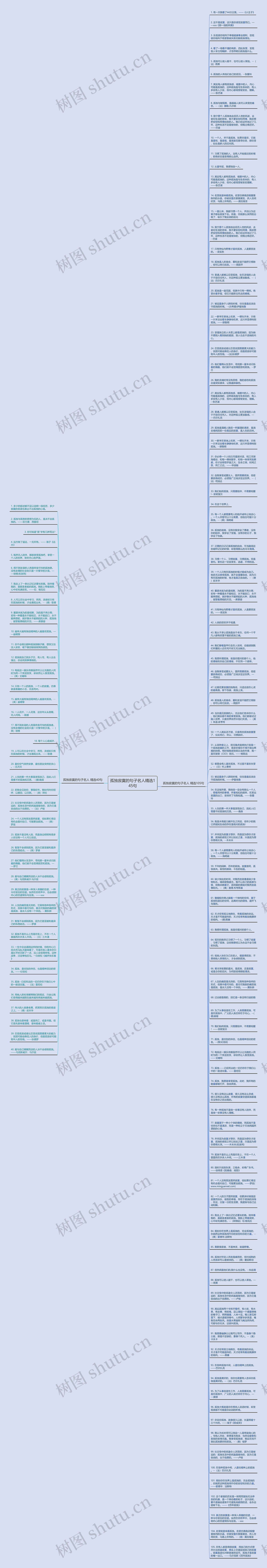 孤独寂寞的句子名人精选145句思维导图