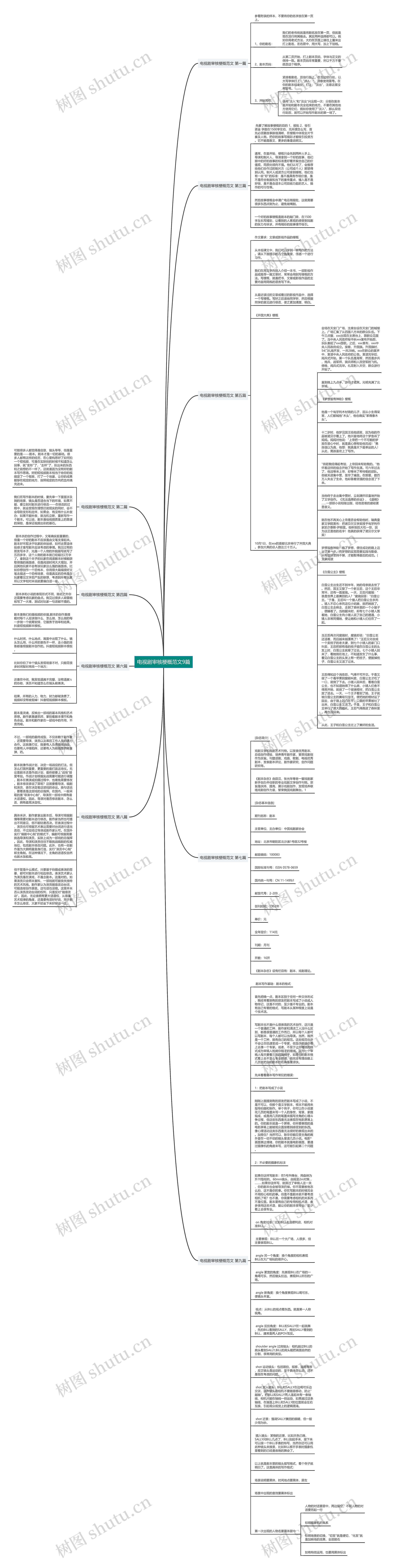 电视剧审核梗概范文9篇思维导图