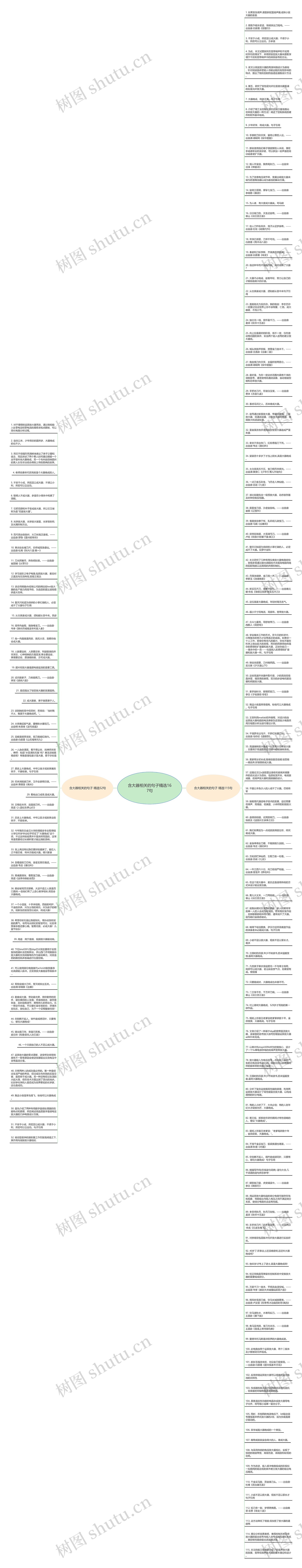 含大器相关的句子精选167句思维导图
