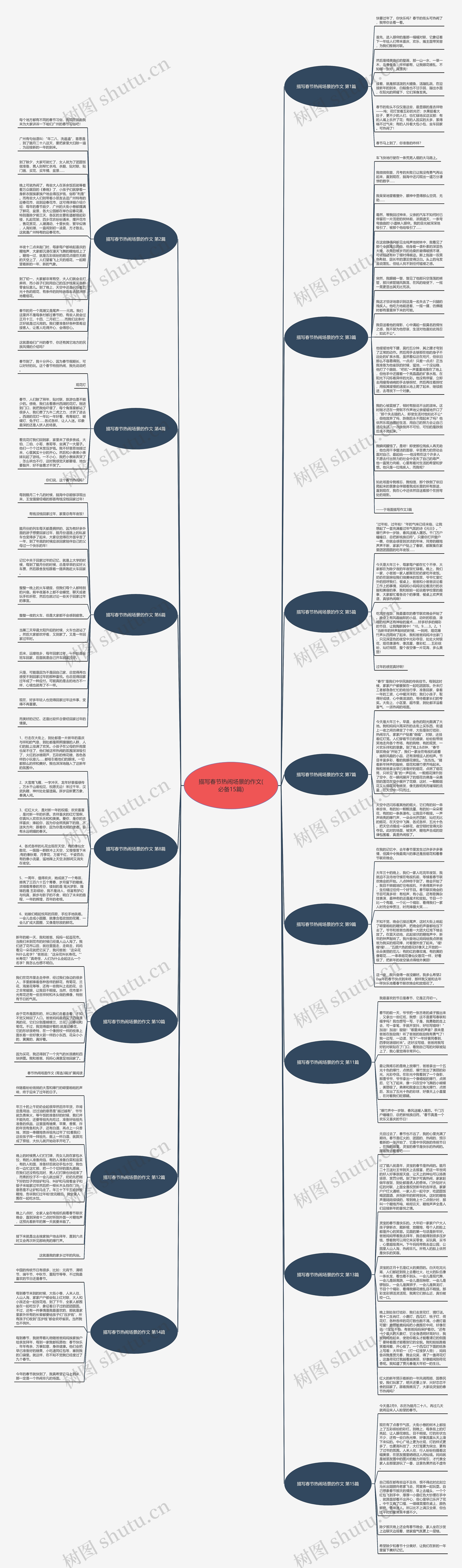描写春节热闹场景的作文(必备15篇)思维导图