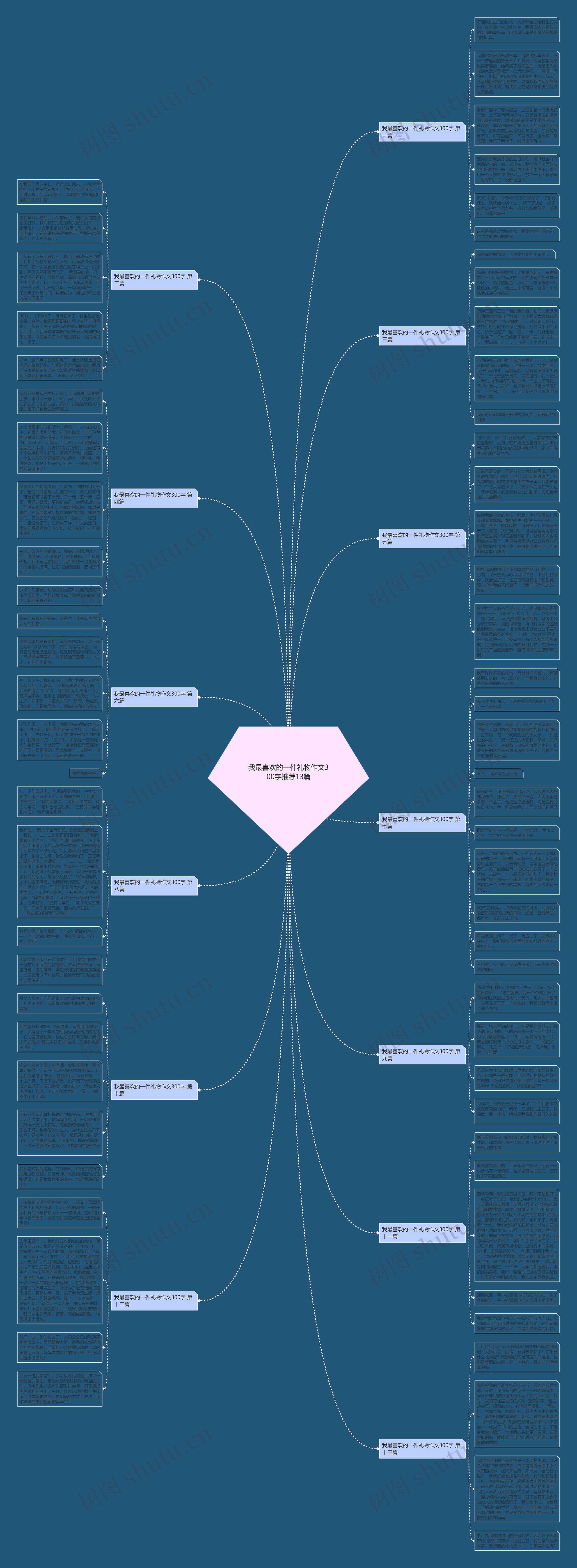 我最喜欢的一件礼物作文300字推荐13篇思维导图